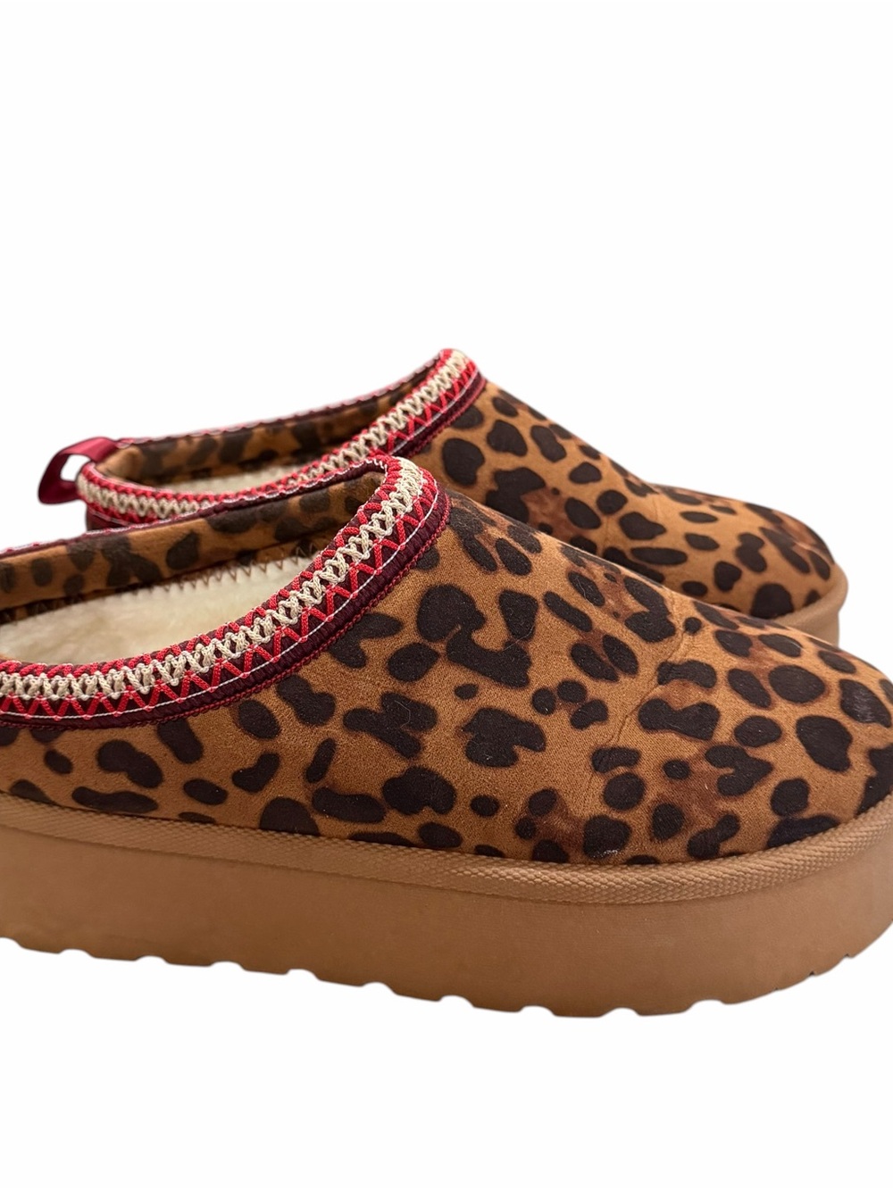 Nanette Lepore Women’s 9.5 Leopard Print Slip On Platform Clog Slipper Shoe S5 - Picture 2 of 8